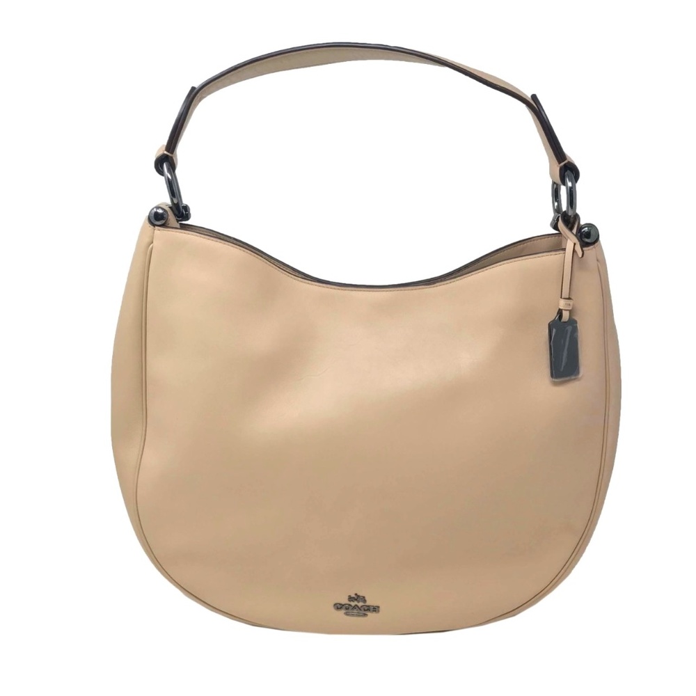 Nomad Hobo Beige Leather Purse